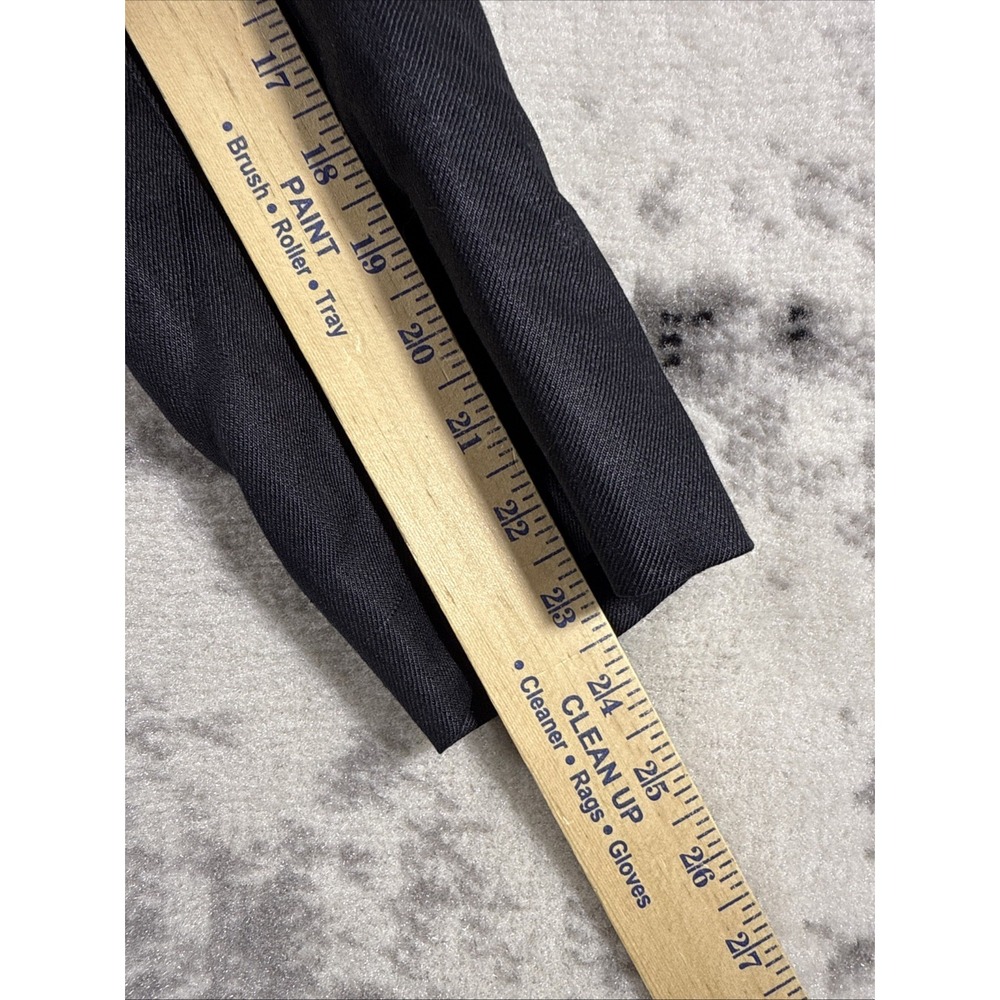 Lauren Ralph Lauren Jacket Womens 12 Black 100% Linen Open Pockets Minimal Lagen - Picture 5 of 9